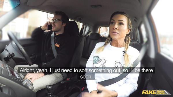 Driving teacher has sex with busty MILF Aubrey