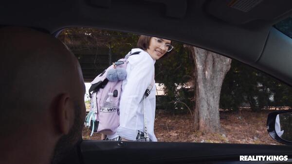 This Bespectacled Schoolgirl Looks Very Modest, But Don't Let Her Fool You