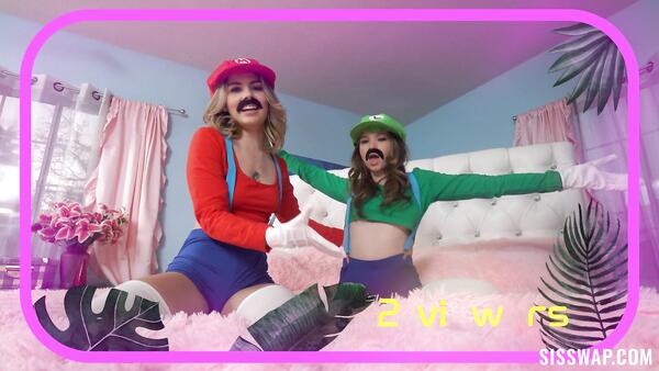 My Step Sister And Her Friend Dressed As Mario And Apparently They Want To Try My Mushroom