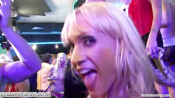 Interracial party and wild gangbang